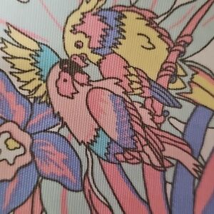 Talbots Pastel Floral Parrot Print Mini Skirt. Size 12. Completly Lined side Zip